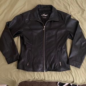 Vintage Black Leather Jacket